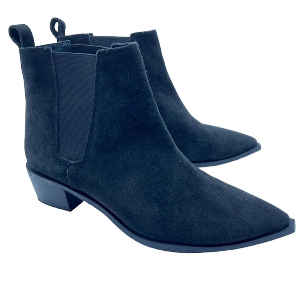 Sey Collection Pointed‎ Toe Suede Black Boots